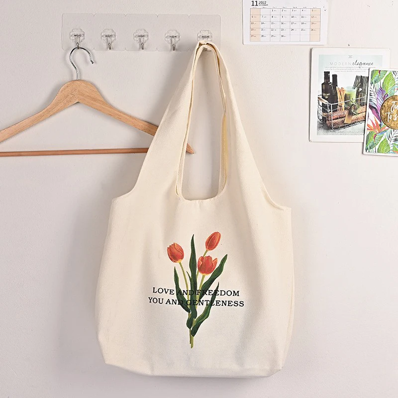 Grande capacidade reutilizável algodão lona bolsa de compras, personalizado, personalizado, dois logotipo impressão ombro, saco em branco, colete, personalizado