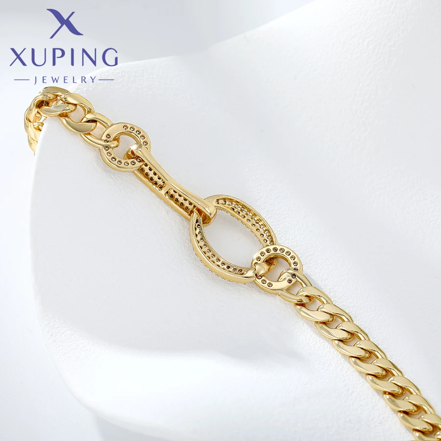 Xuping Schmuck Charm Heißer Verkauf Trendy Gold Farbe Überzogene 19 cm Hand Kette Armband für Frauen Mode Exquisite Geschenk X000925432 – Detail 13