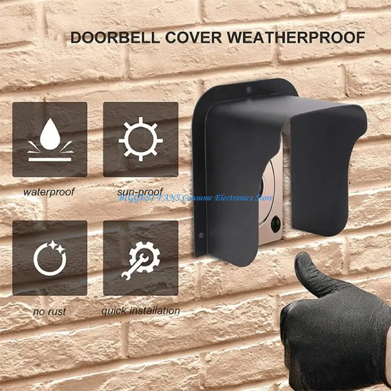 

F68B Protective Doorbell Housing Rain Shield Guard Cover For Home And Commercial Use