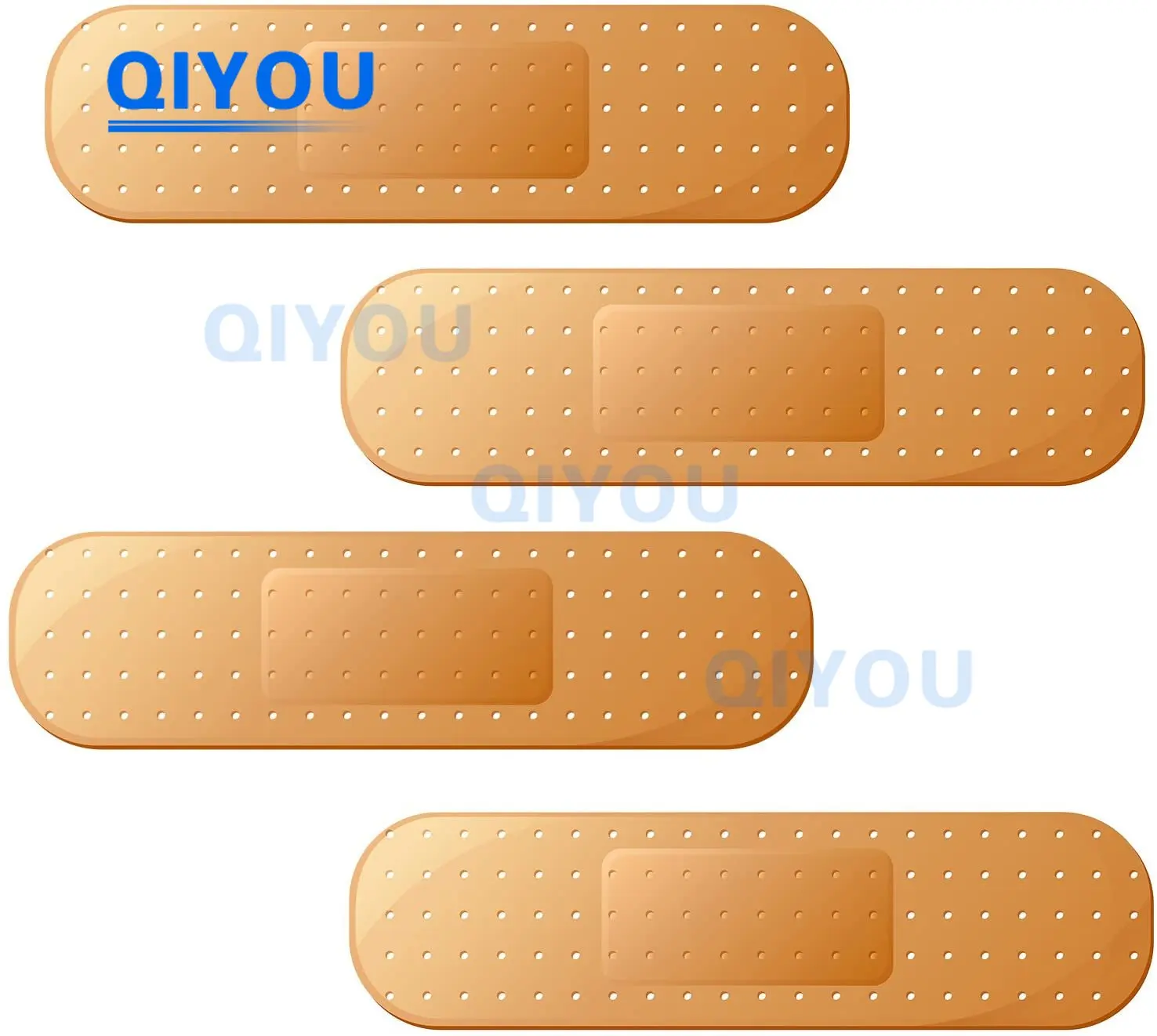 4 X Tactical Large Funny Ouch Band Aid Bandage Car Stickers for Die-cut PVC Decal on Car Body Windshield Pull Rod Boxes