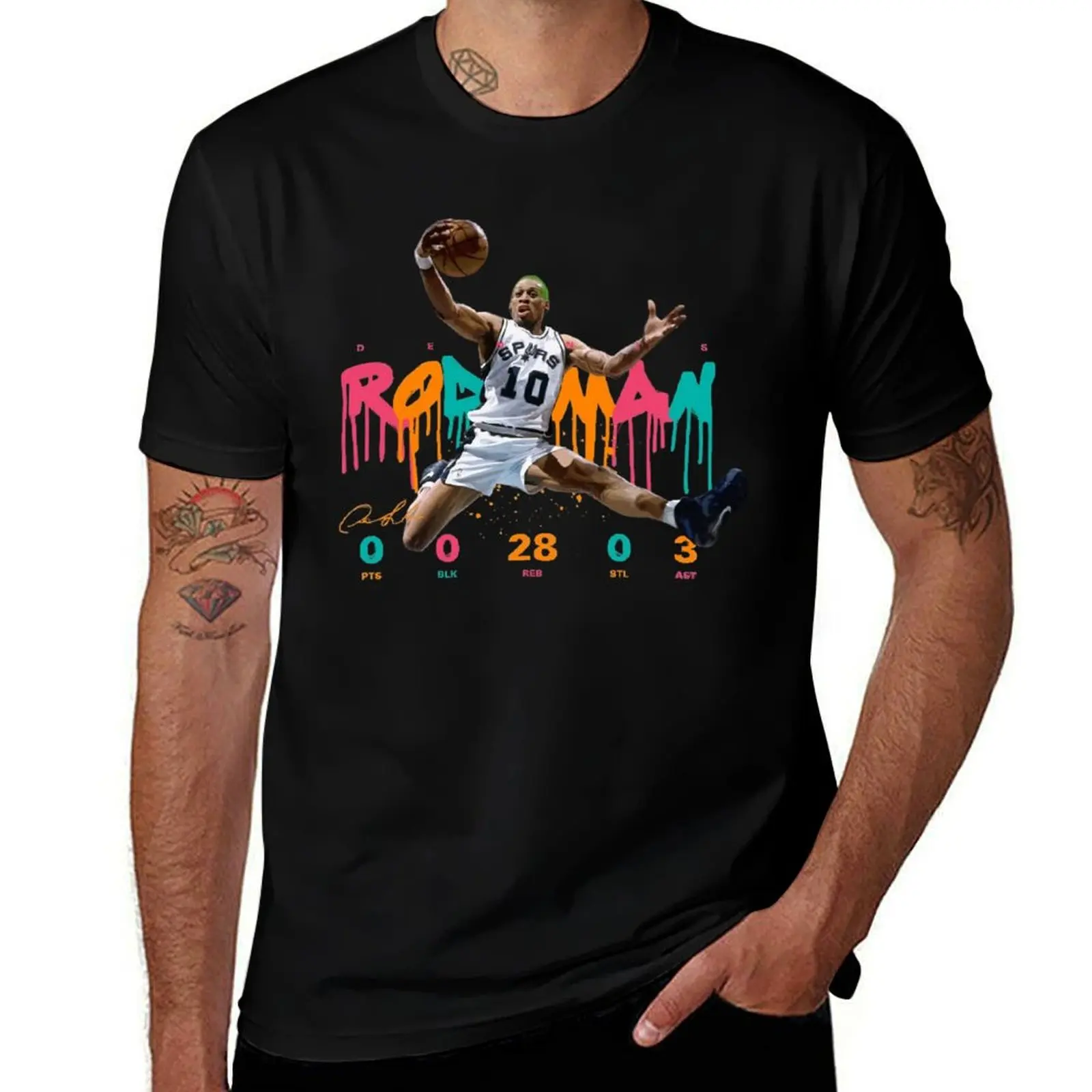 Dennis Rodman T-Shirt Urban Casual Loose Fit Tee