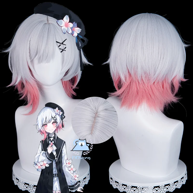 

Game Mahou Shoujo no Majo Saiban Sakuraba Ema Cosplay Wig Ema Short Hair Outfit For Hallowmas Party Stage Role Play Prop