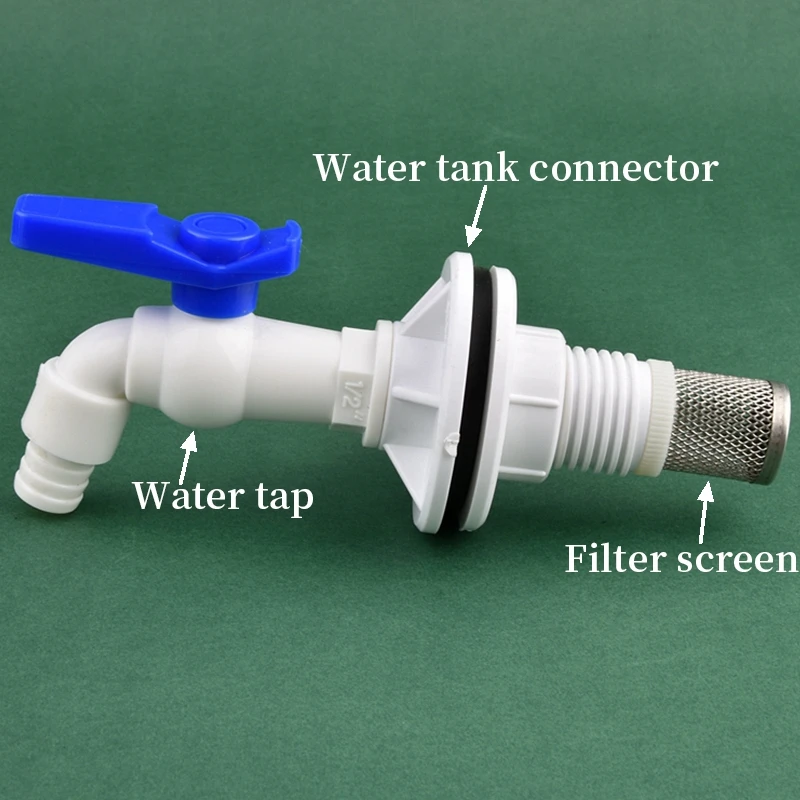 1/2 3/4 1 Cal UPVC podwójny gwint żeński złącze zbiornika na wodę nawadnianie ogrodu DIY kran akcesoria do fajki wodnej złącze do akwarium