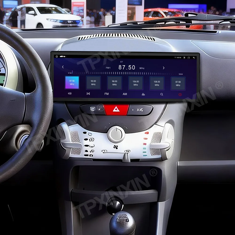 14.9'' Android 15 Car Radio For Peugeot 107 Citroen C1 Toyota Aygo 2005-2014 Car Multimedia Video Player GPS Navigation Carplay