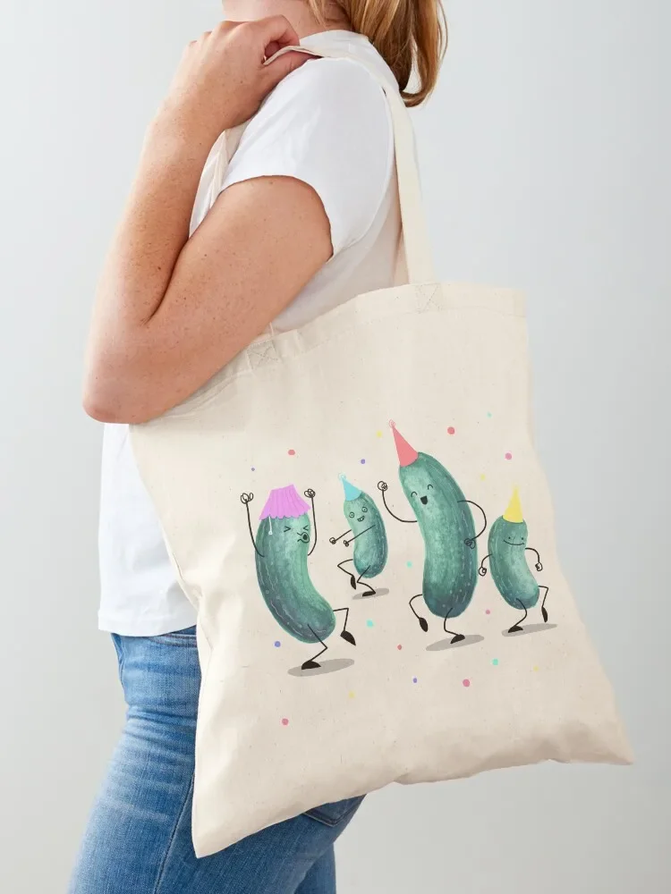

Pickle Party! Tote Bag personalized tote shopping trolley bag women bag Portable shopping