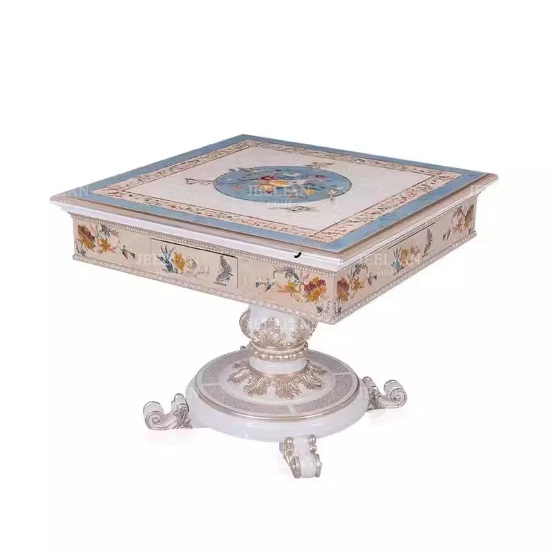 

Резной шпон из массива дерева, автоматический стол для маджонга, французский бытовой шахматный столик