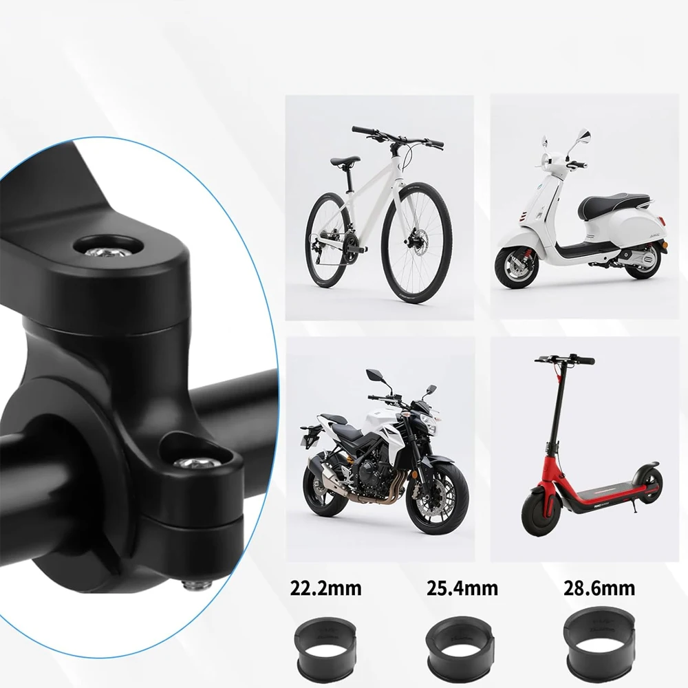 QUAD LOCK Universal Smartphone Mount with Vibration Shock Absorber for Motorcycle Bicycle Handlebar Trottos Scooter Compatible image 4