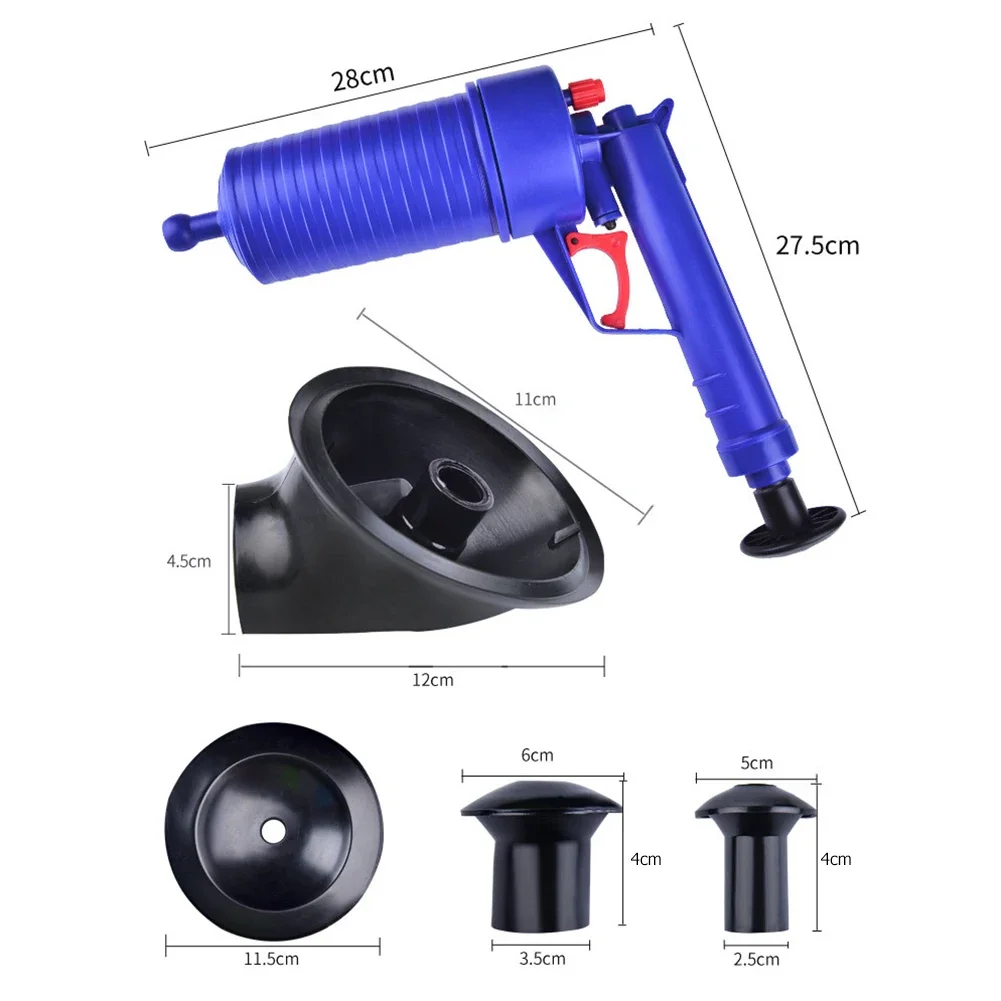 Air Pump Pressure Unblocker Pipe Plunger Drain Cleaner Sewer Sinks Basin Pipeline Clogged Remover Kitchen Toilet Cleaning Tools