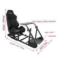 Factory custom racing emulator game G29 T300Rs steering wheel bracket seat bracket
