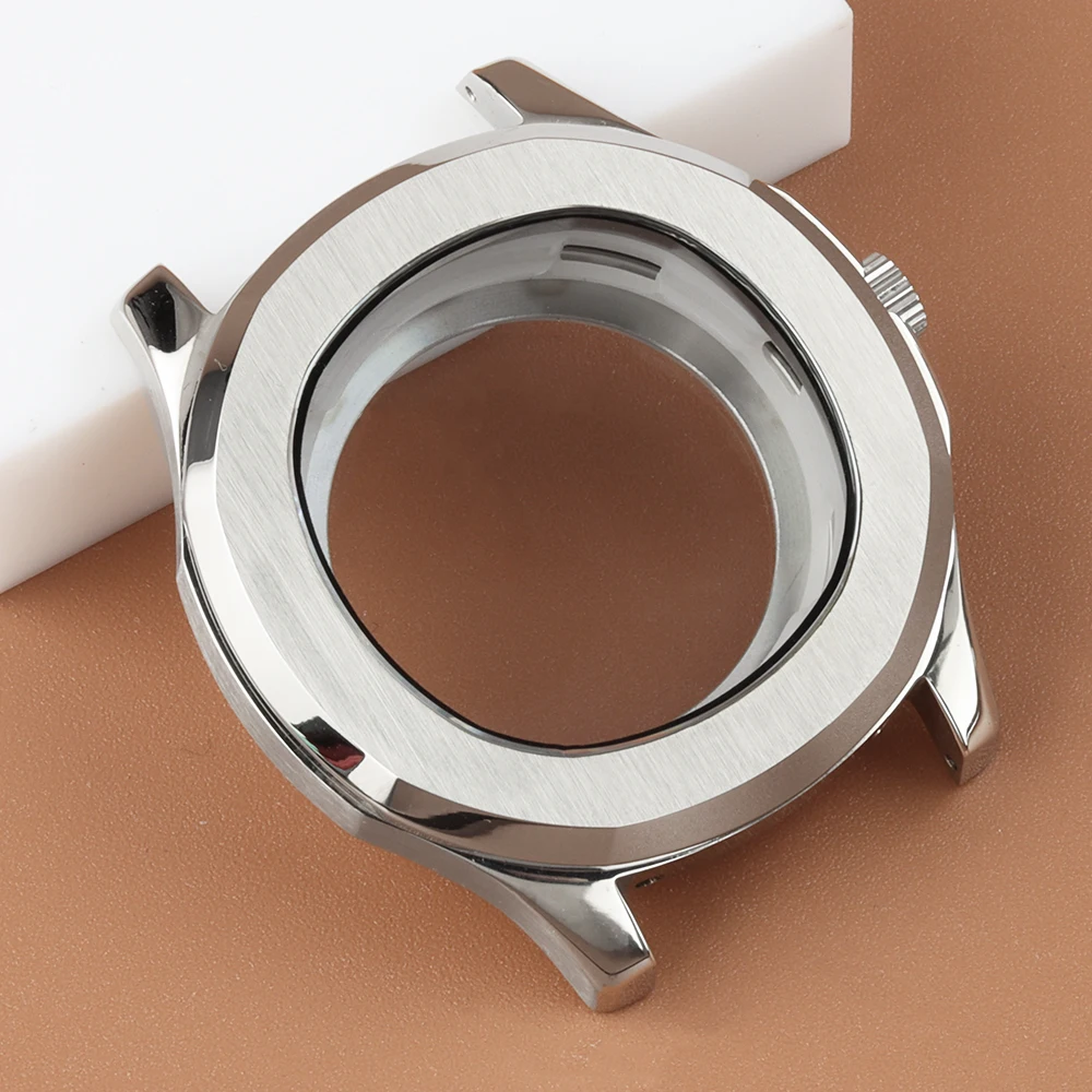NH35 Dial Silver 42mm For Aquanaut Watch Case 31.5mm Dial Hand Green Luminous For Nautilus NH35 NH36 NH38 Movement Sapphire Case