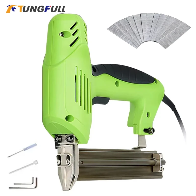 

Electric Nail Gun Stapler Gun 220V Nailing Stapler Shooter Furniture Stapler Woodworking Tools Framing Tacker Hand Tool F30 422