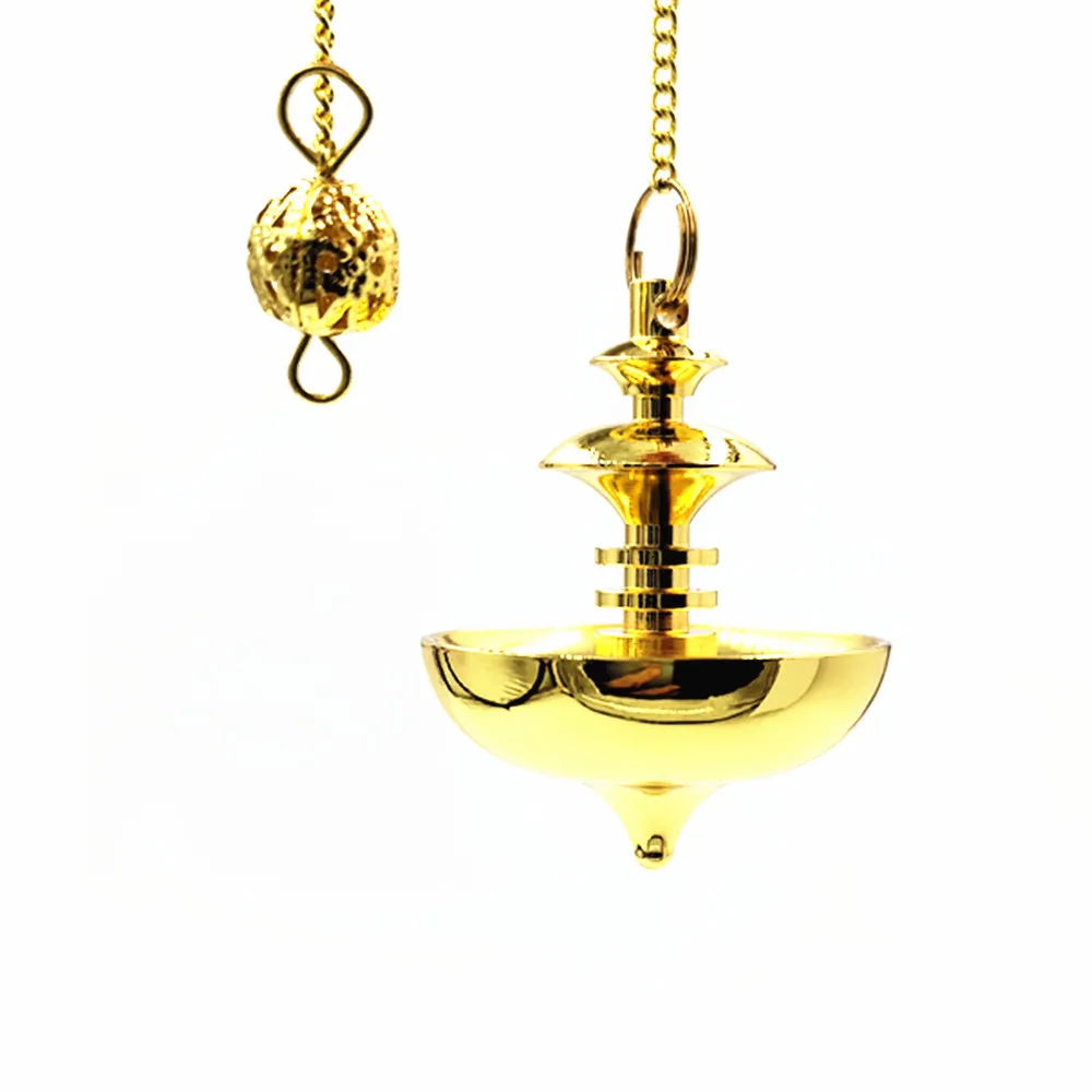 SongLong Brass Metal Pendulum, Pendulum for Divination Dowsing Pendulum Meditation Pendulum, Cone Pendulum Health & Wea