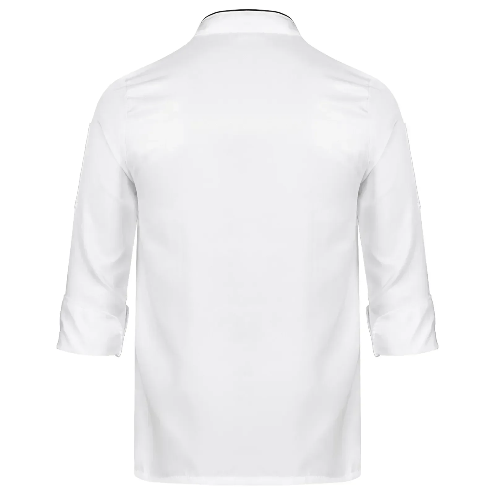 Jacket Restaurant Chef Sleeve Unisex Bakery Women Coat Hotel Long Short Work Canteen Kitchen Uniform Men Double-breasted