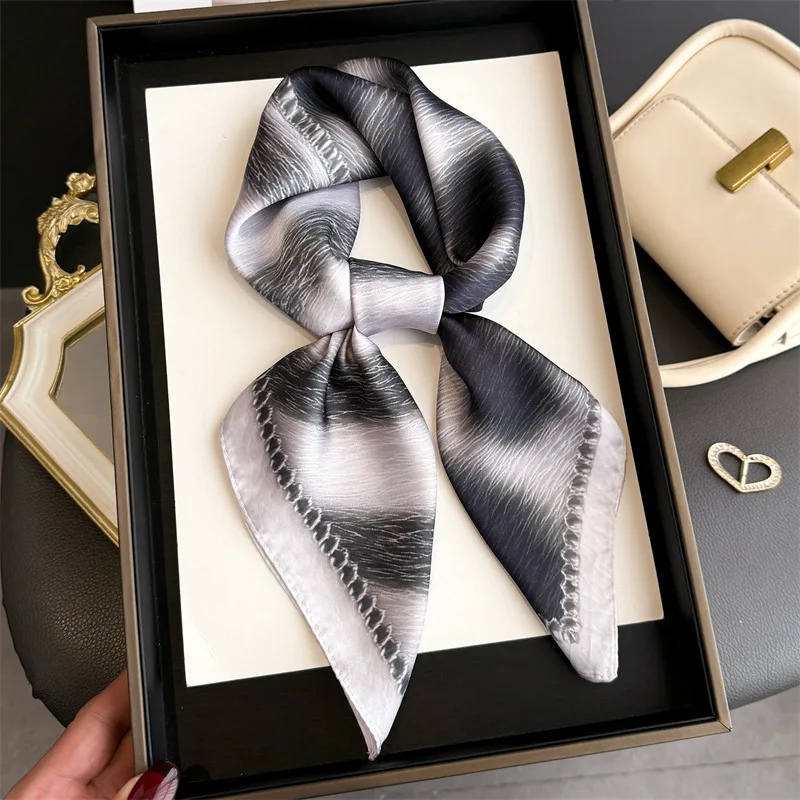 

Роскошный женский шейный шарф с леопардовым принтом, женские шарфы для волос, платок, повязка на голову, шали, шейный платок, бандана