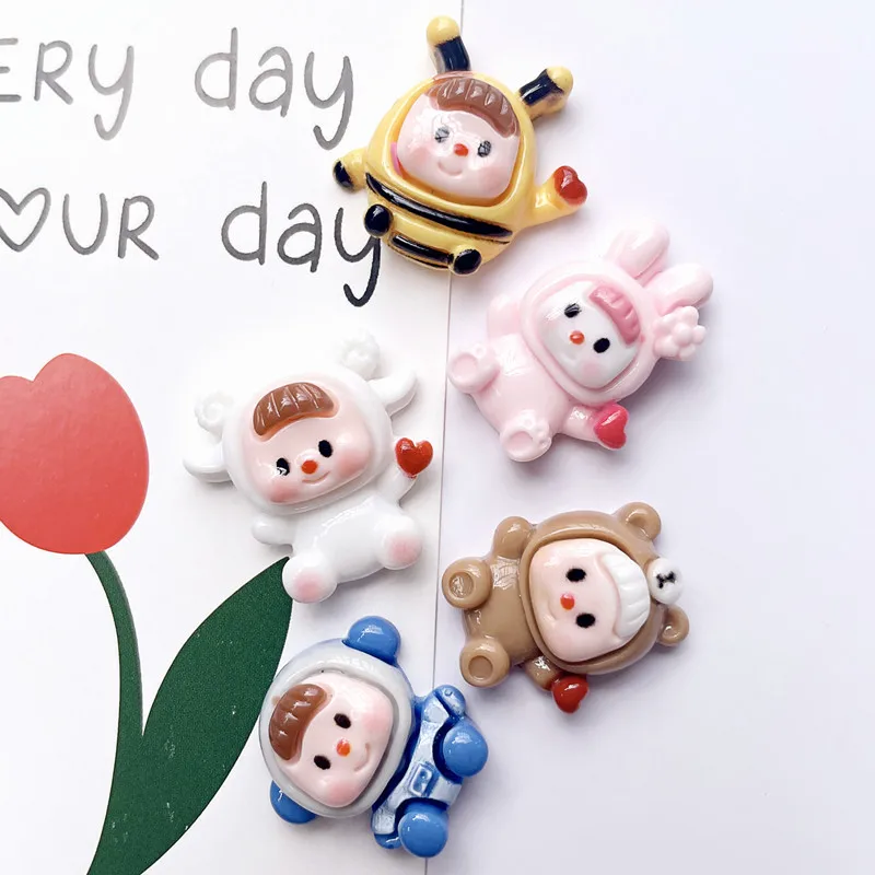 1PC Mini Glossy Cute Bee Bear Sheep Kids DIY Resin Accessories Hand-made Decorative items Accessories Toy