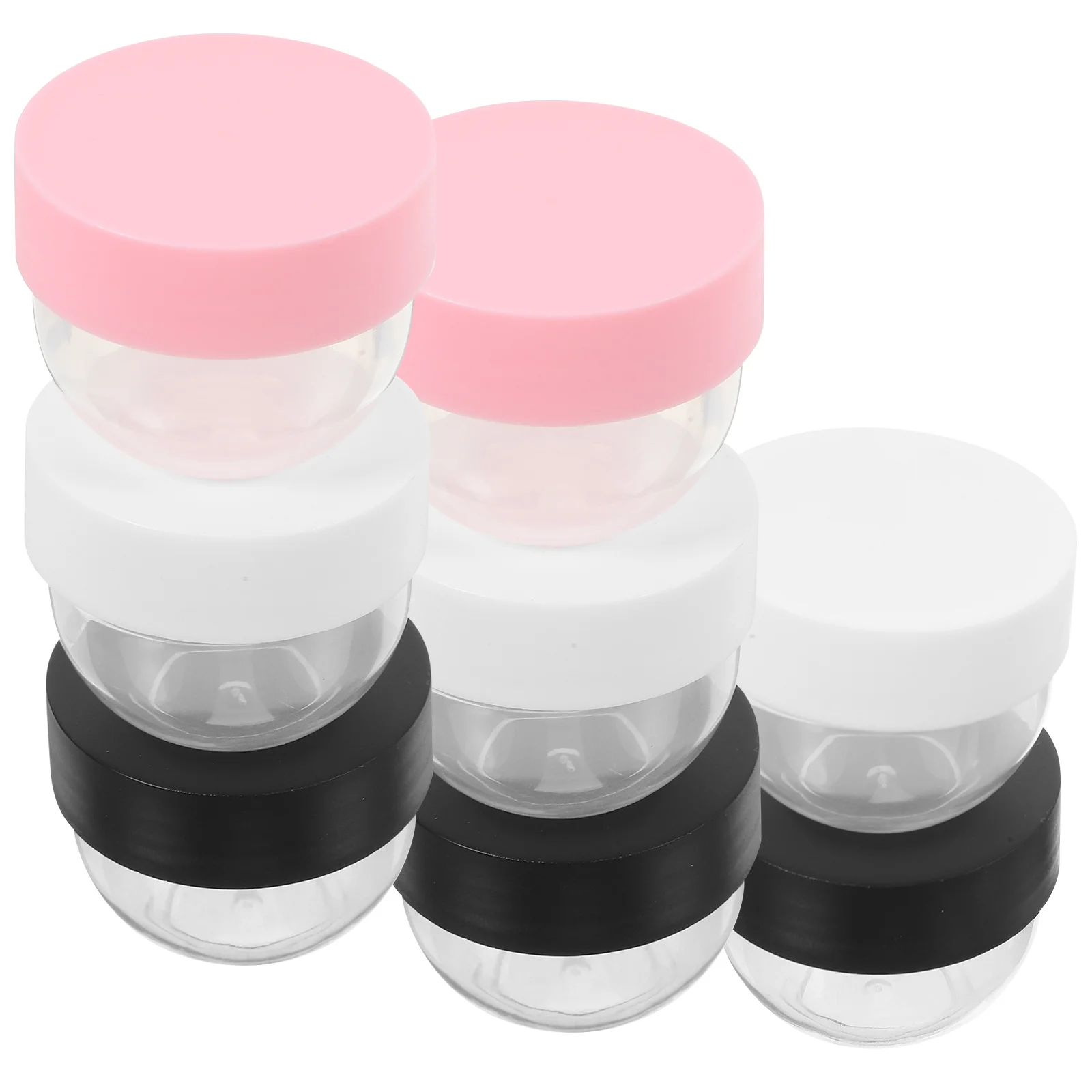 Frascos de creme facial de 30g, 8 peças, recipientes de loção para viagem, compactos e leves, caixas de amostra, material durável, garrafa de creme