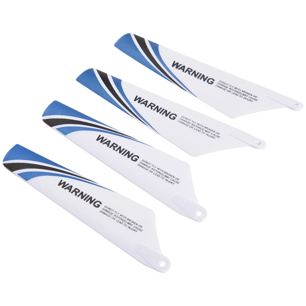 Syma 4 Stuks Reservebladen Voor Helikopter Rotor Rc S107, Blauw