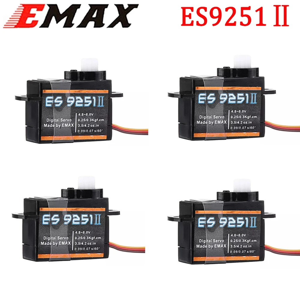 EMAX ES9051 ES9251 4.3g / 2.5G Digital Servo Plastic Gearbox 0.8kg Torque for 3D F3P Aircraft Wholesale Dropship