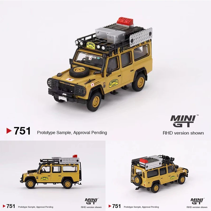 MINIGT-Defender 110 1989 Modelo Japão Diecast, 751, Coleção 1:64 Brinquedos