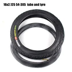 Electric Bicycle Tires 16x2.125 54-305 16 Inch Tire Bike Tyre Inner Tube size 16X2.125 with a Bent Angle