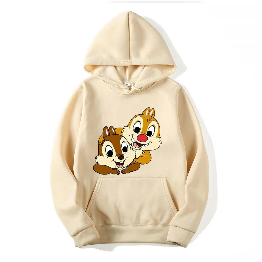 Chip & Dale Men Hoodie Cartoon Anime Fashion Women Oversized Sweatshirt Tops Spring Autumn Couple Pullover Clothing