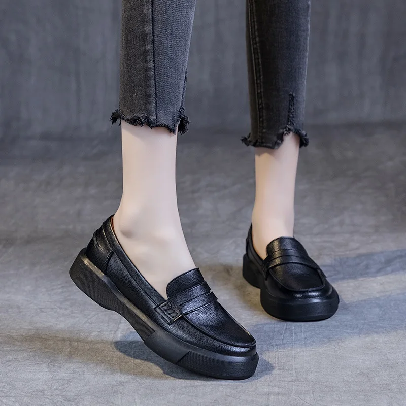 DRKANOL 2024 Big Size 35-43 Donna Slip On Mocassini Scarpe basse basse Primavera Autunno Tacco piatto poco profondo Comfort Casual Scarpe singole