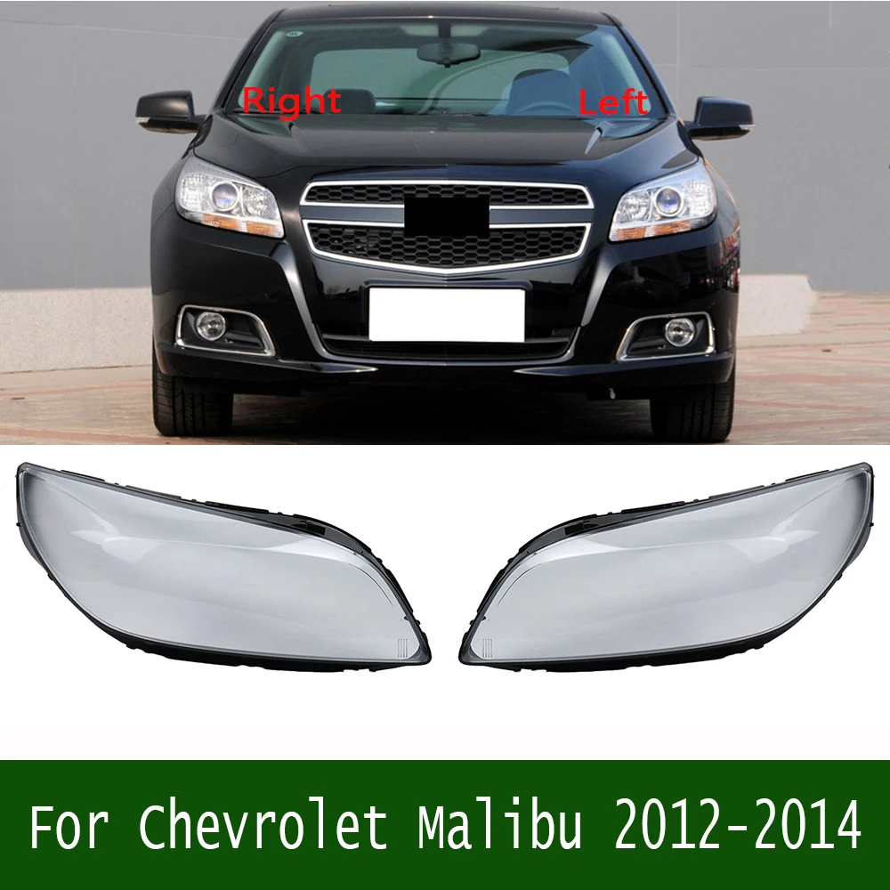 

For Chevrolet Malibu 2012-2014 Front Headlamp Cover Lamp Shade Headlight Shell Lens Replace Original Lampshade Plexiglass