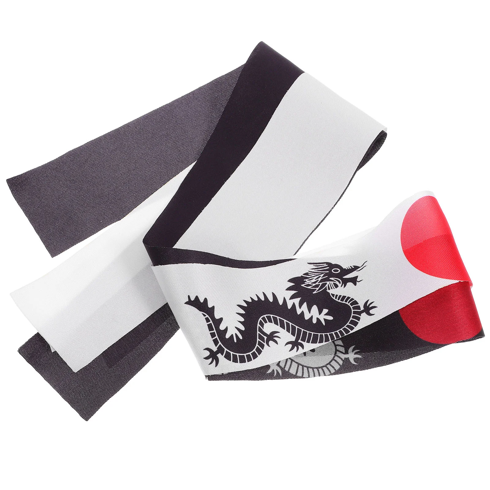 2 Pcs Japanese Hair Band Headscarf Style Headband Yoga Bandanas for Men Samurai Polyester Karate