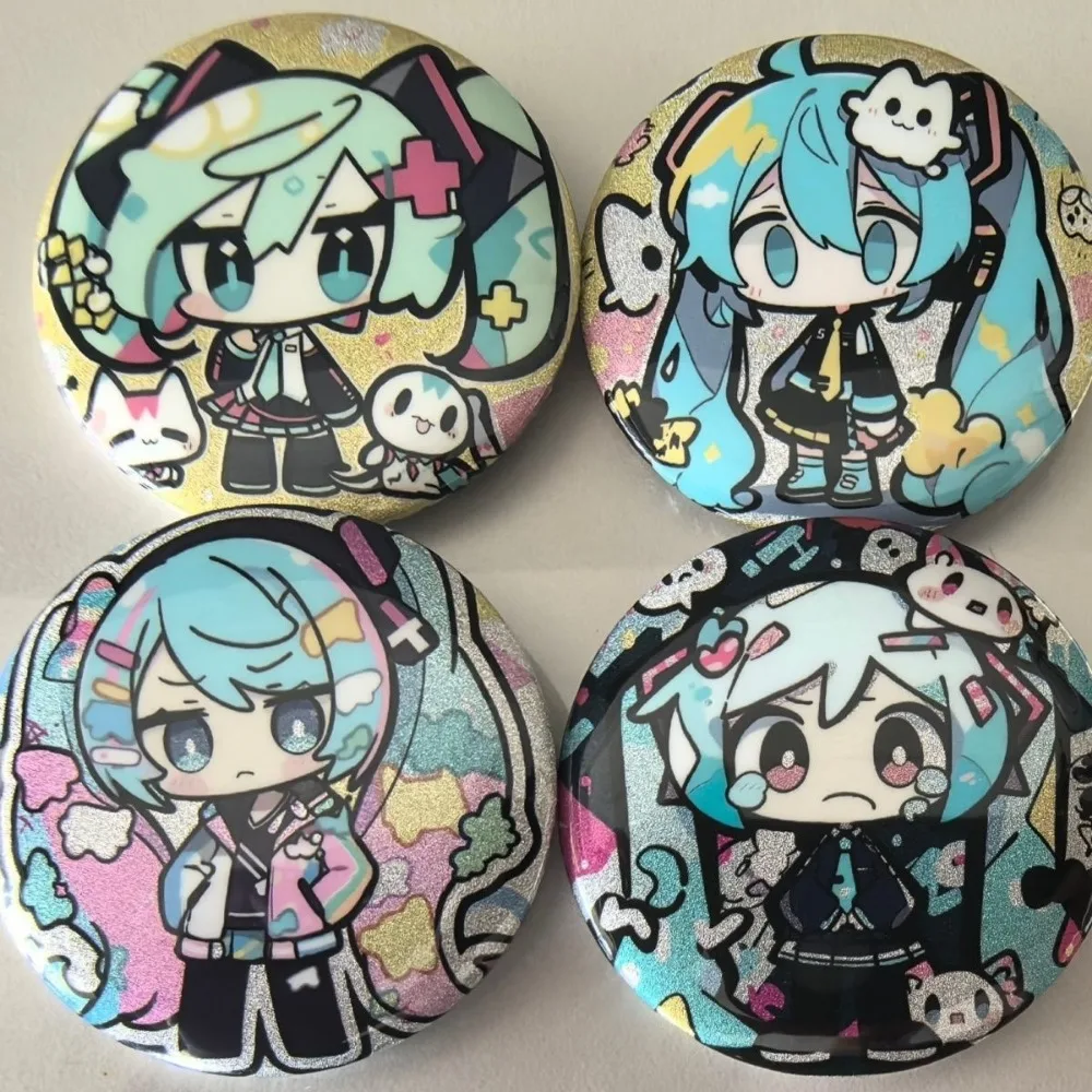 Hatsune Miku Badge Hatsune Miku Project Diva Anime Peripheral Q Version Cartoon Originality Knapsack Pendant Brooch Ornament New