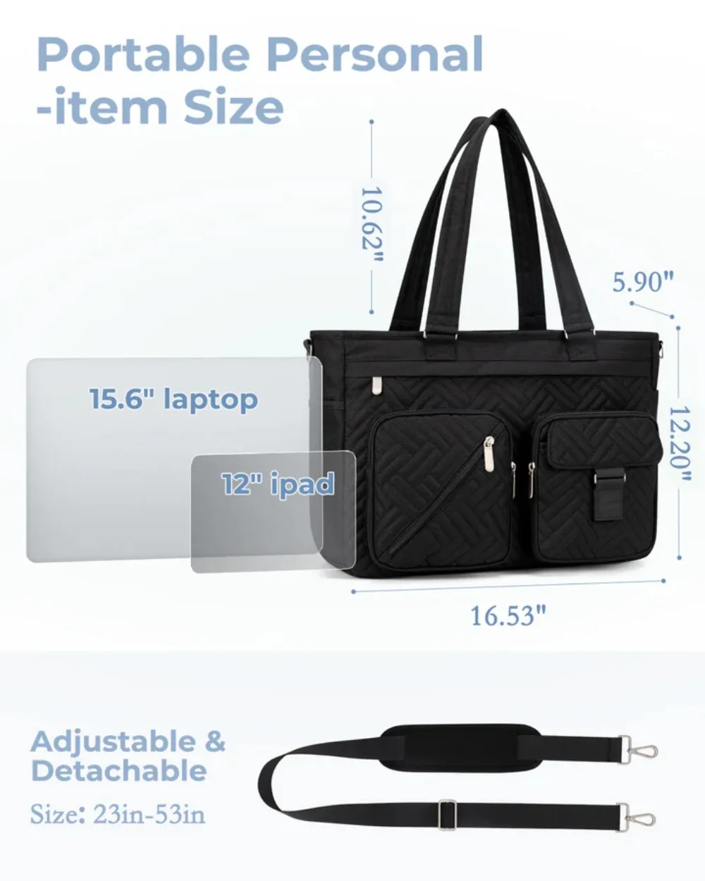 Kabaqoo Spacious Business Commuter Laptop Bag with Accordion File Pocket Gift Scrapbook Holder For Teachers and Professionals