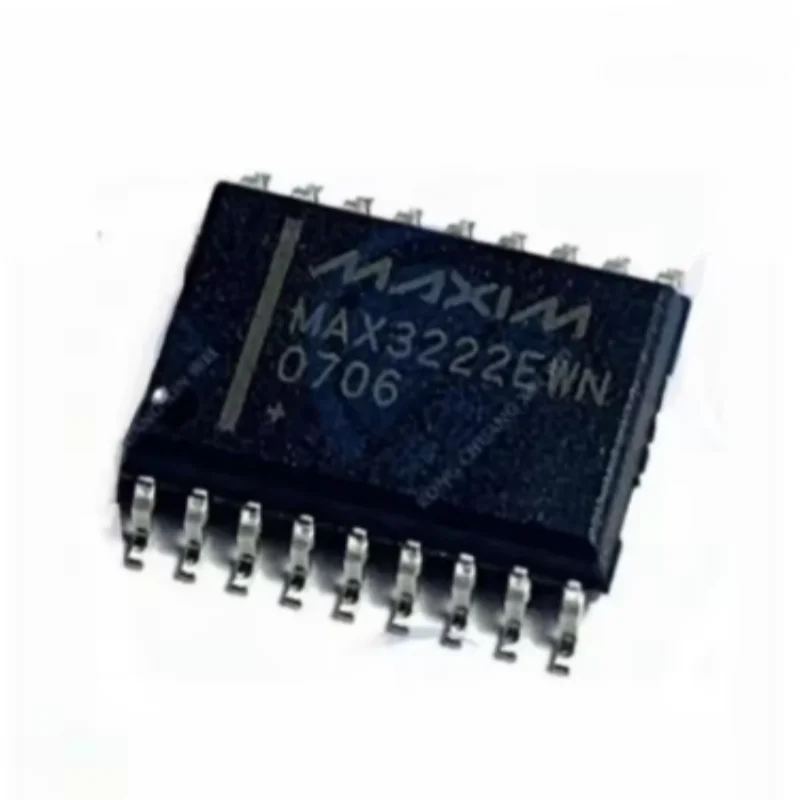 5PCS MAX3222CWN RS-232 Transceiver Wide SOIC-16 230kbps ±5.5V Serial Port Interface IC New Original