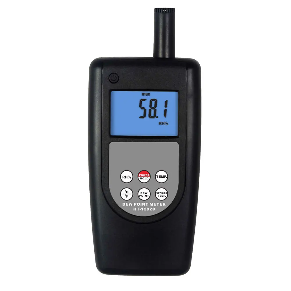 

Multifunctional Dew Point Meter HT-1292D Able to measure Humidity Temperature Wet Bulb Temperature Dew Point Temperature