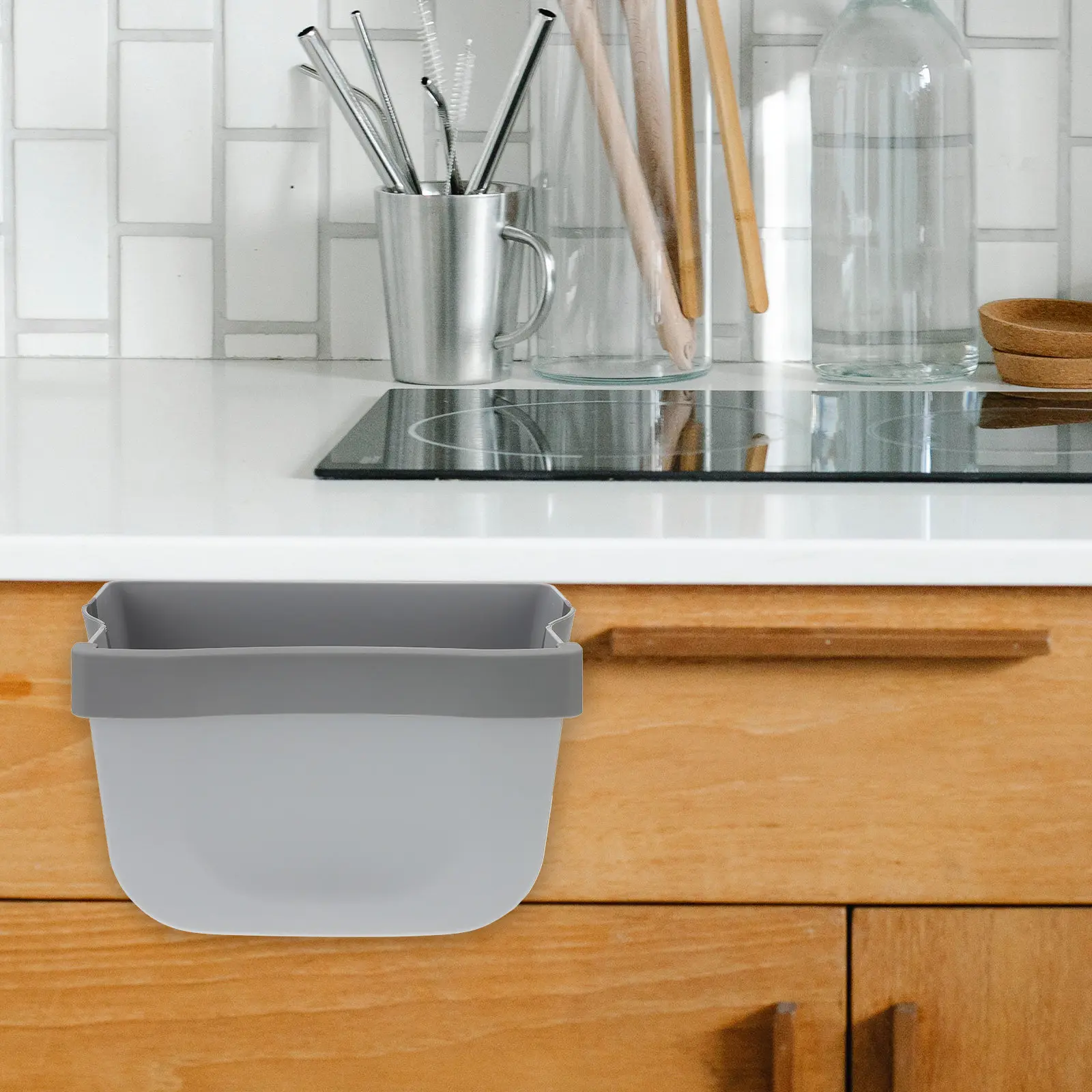 

Подвесная складная корзина для кухонных отходов, настенное крепление, для двери, портативная складная урна для мусора