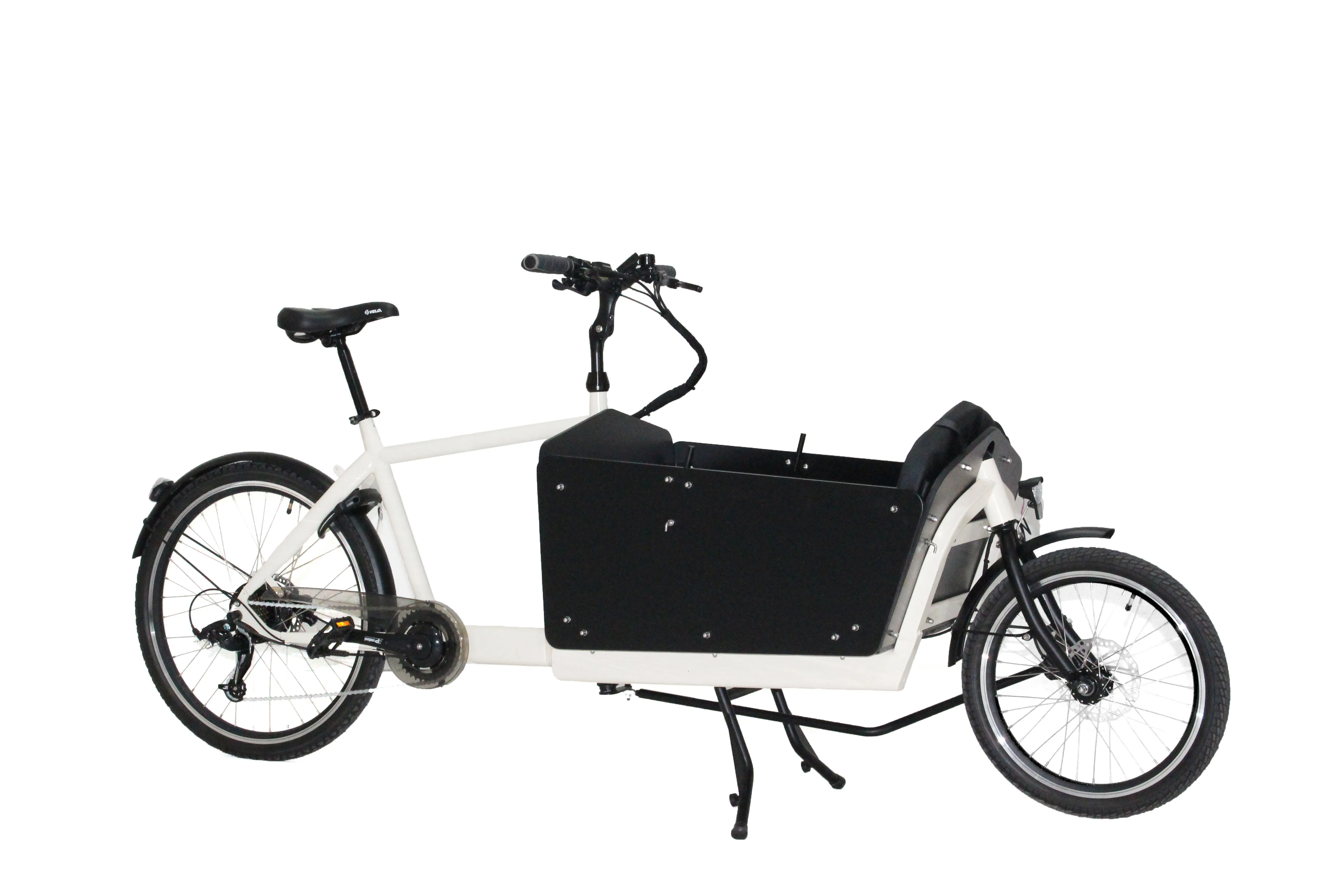 Vélo cargo familial, nouveau design, moteur à 2 roues