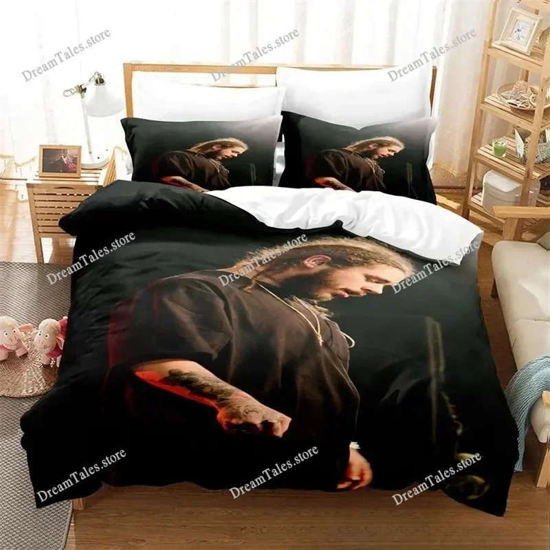 

New 3D Print Post Malone All Season Duvet Cover Bedding Comforter Sets Soft Quilt Cover and Pillowcases Single_Double_Queen_King