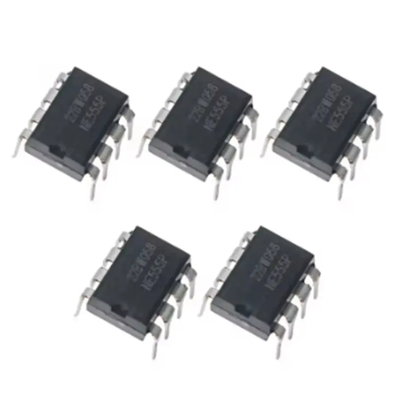 A62T 100 PCS NE555P DIP-8 IC Chip Kit Timing Chip NE555 Integrated Circuits for Pulse Generator