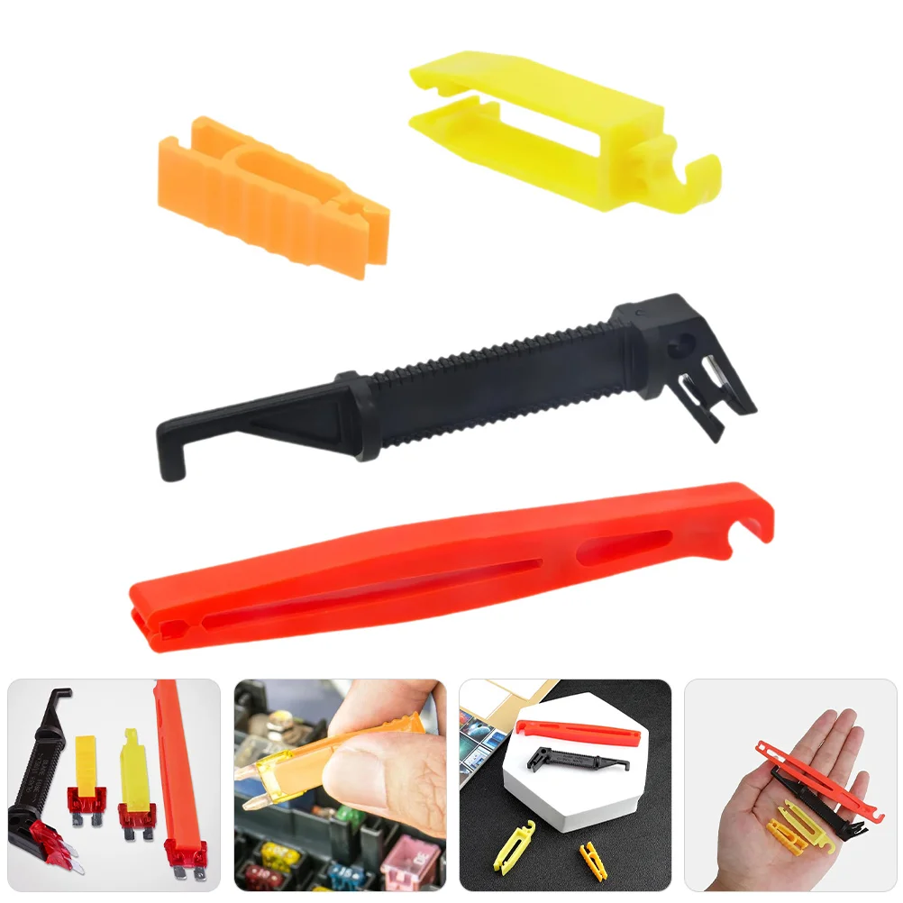 

4pcs Plastic Puller Tool Automotive Glass Adapter Extension Universal Fuse Removal Tool For Car Boat Motorcycle Truck Medium