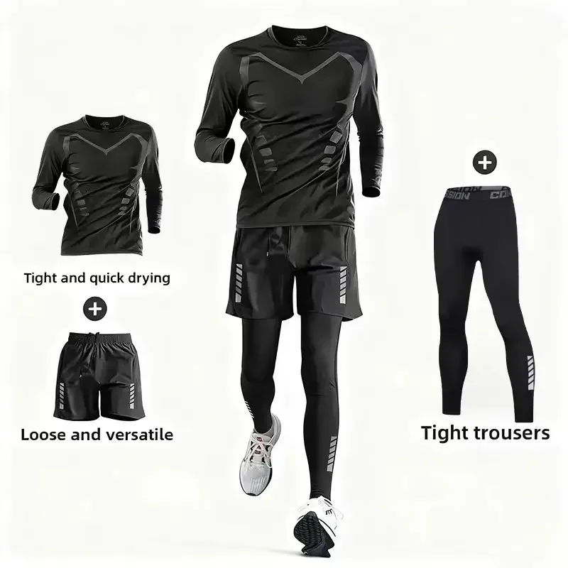 

2025 Bestseller Running Set, simple and versatile, highly elastic and breathable, comfortable and worry-free