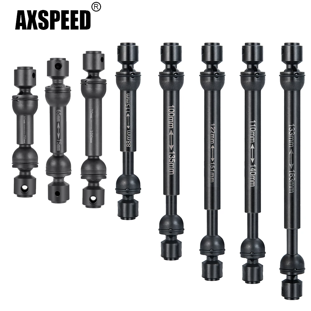 Axspeed Stalen Zware Aandrijfas Voor Axiale Scx10 90046 TRX-4 Redcat Gen8 D90 Tf2 1/10 Rc Crawler Auto Model Upgrade Onderdelen