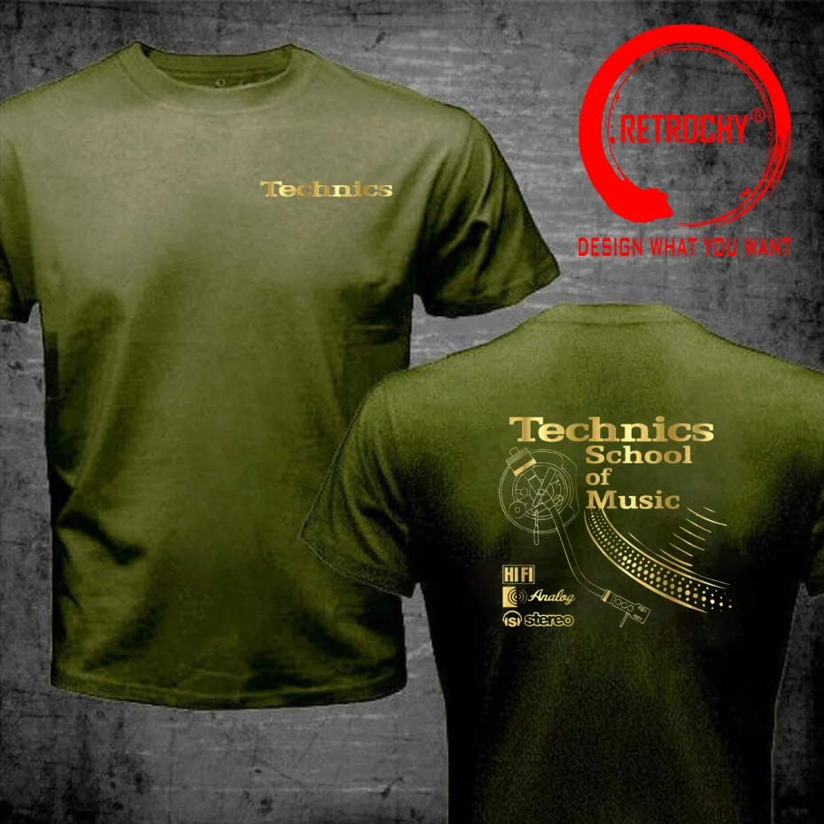 technics-deejay-unisex-crewneck-sweatshirt T Shirt Men Fashion Trendy Casual Clothing Stylish Tops Tee Shirt Leisure Tshirt Men'