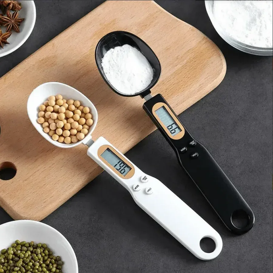 Digital Mini Spoon Scale 0.1-500g LCD Kitchen Food Scale Electronic Measuring Spoon for Flour Milk Coffee Powder Weight