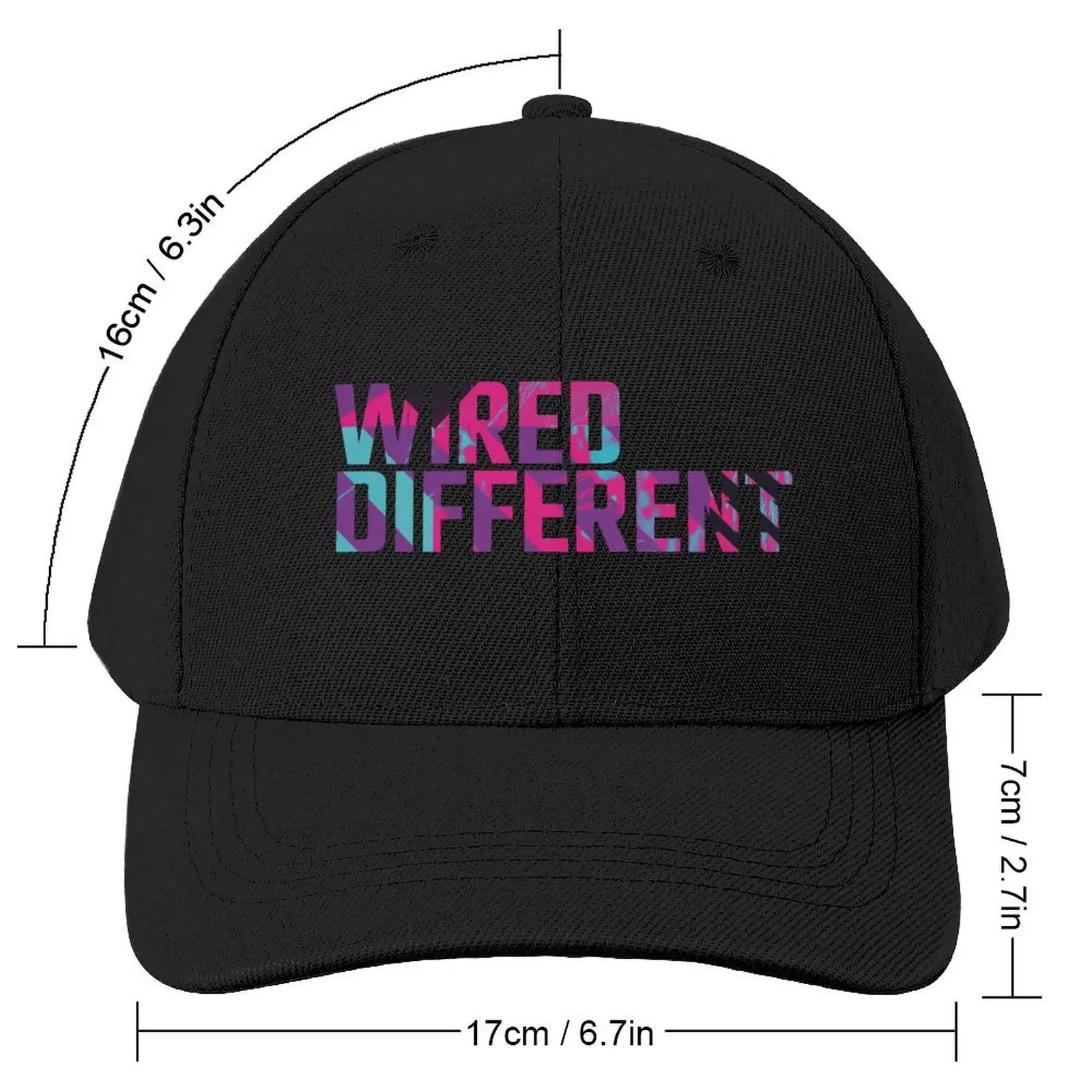 Wired different Baseball Cap Hip Hop Visor Caps Women Men's