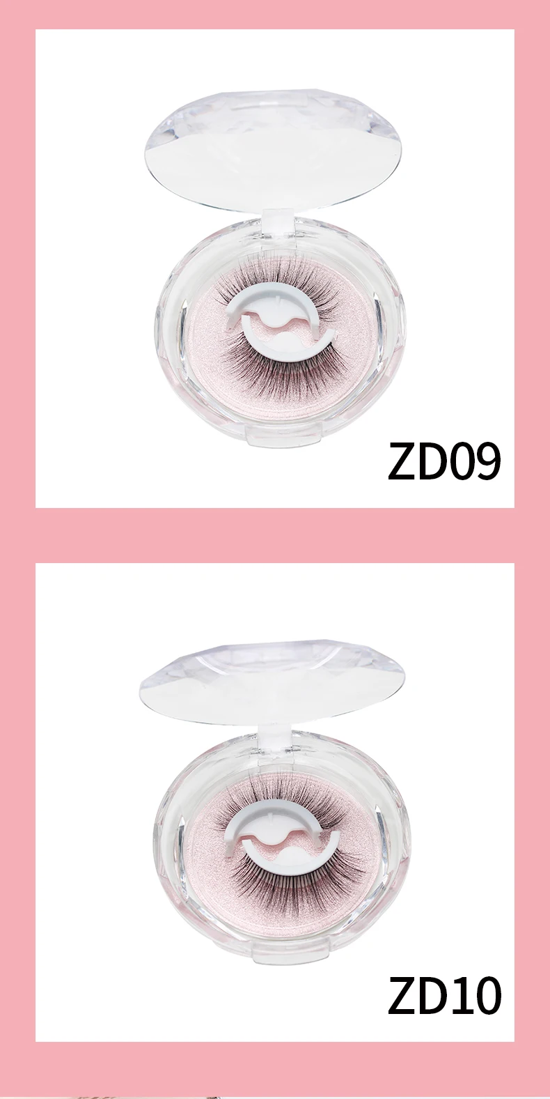 DINGSEN Koreanische Selbstklebende Wimpern Natürliche Wiederverwendbare Wimpern Manga-Wimpern Make-up-Produkte Ohne Klebstoff Wimpern – Detail 14