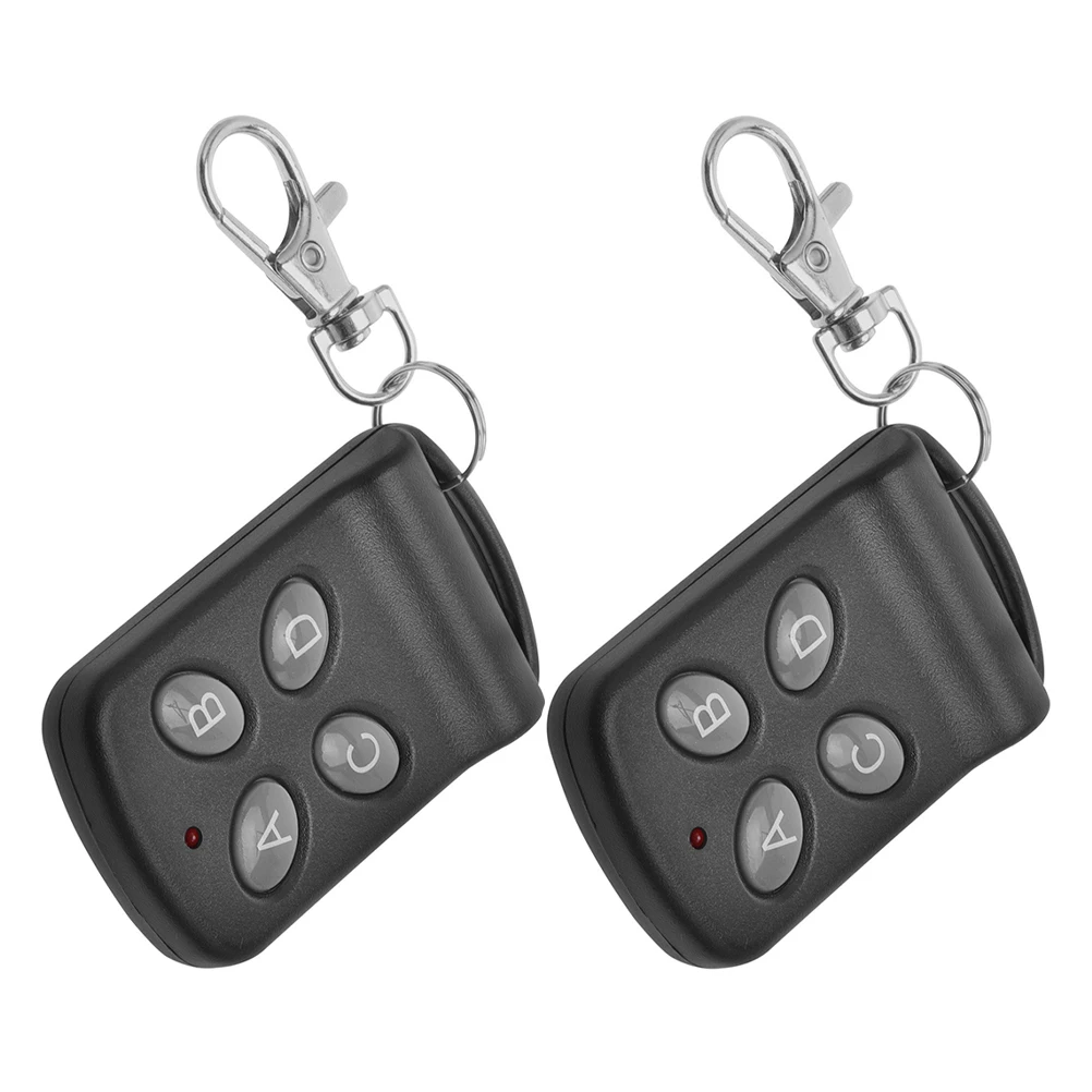

2pcs Electric Door Controller Remote for Gate Garage Opener Universal Keychain Learning Code Plastic Remote Control