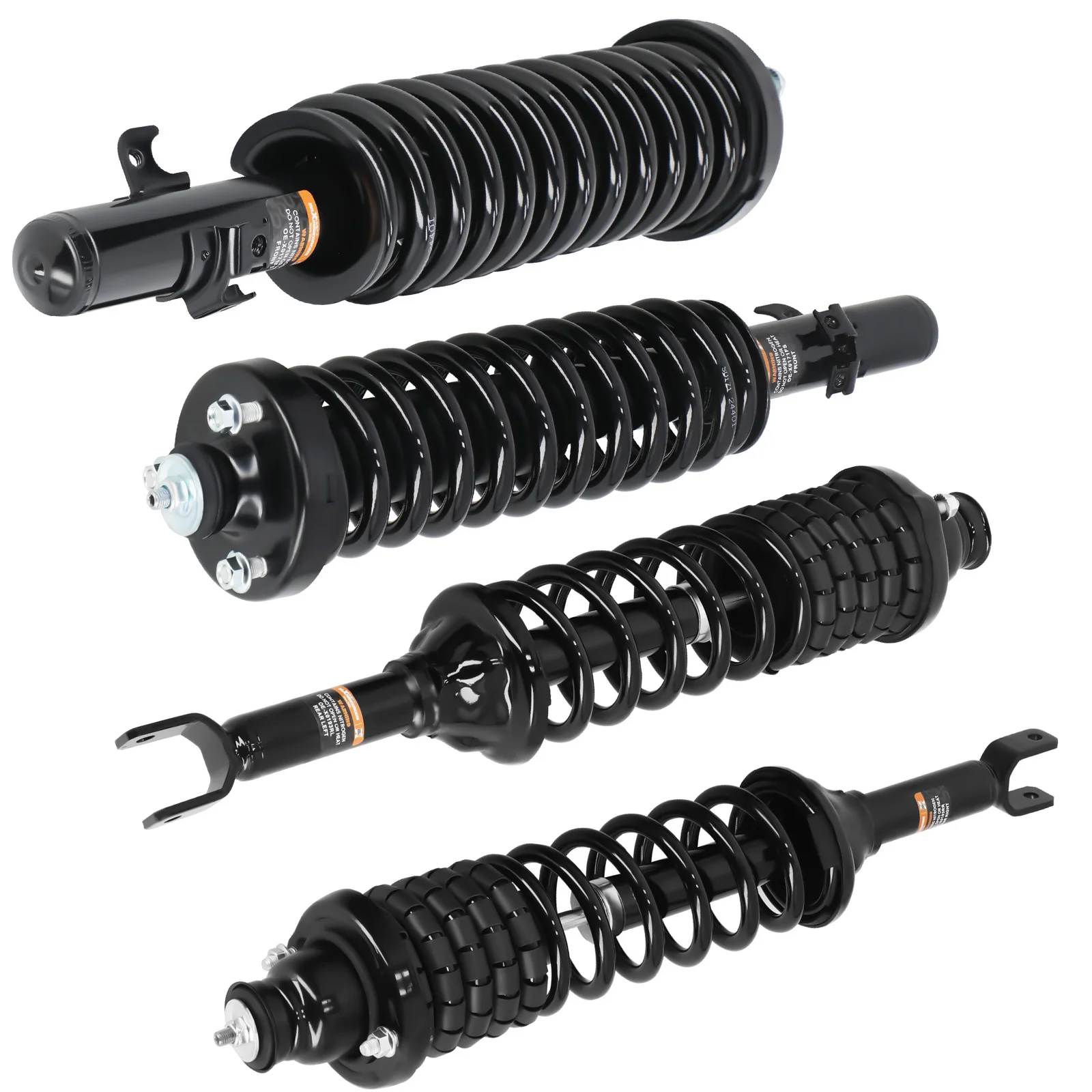 

MaXpeedingrods Brand New 4x Front & Rear Complete Shocks Struts With Coil Spring Suspension Parts For Honda Accord 1994-1997