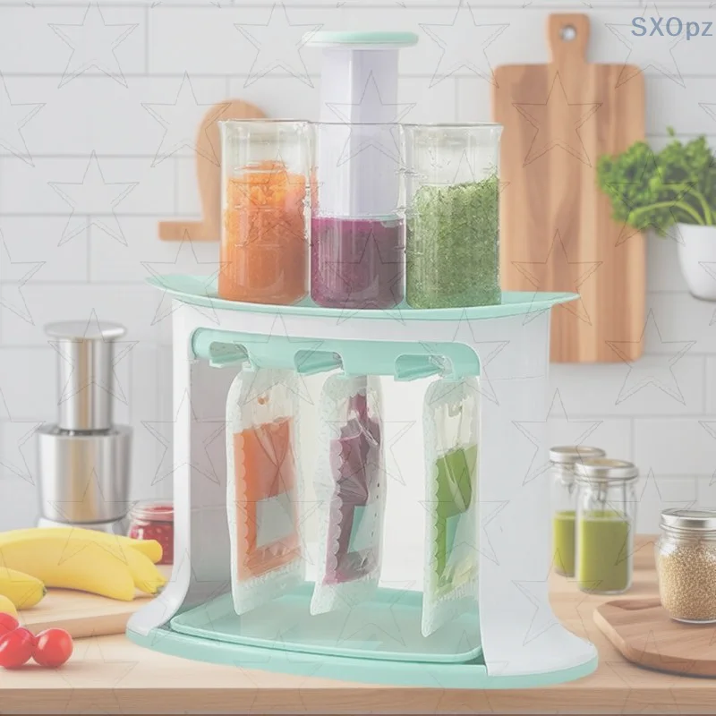 Puree Squeezer Complementary Food Production Manual Baby Food Storage Bag Complementary Food Machine Home Kitchen Dispenser
