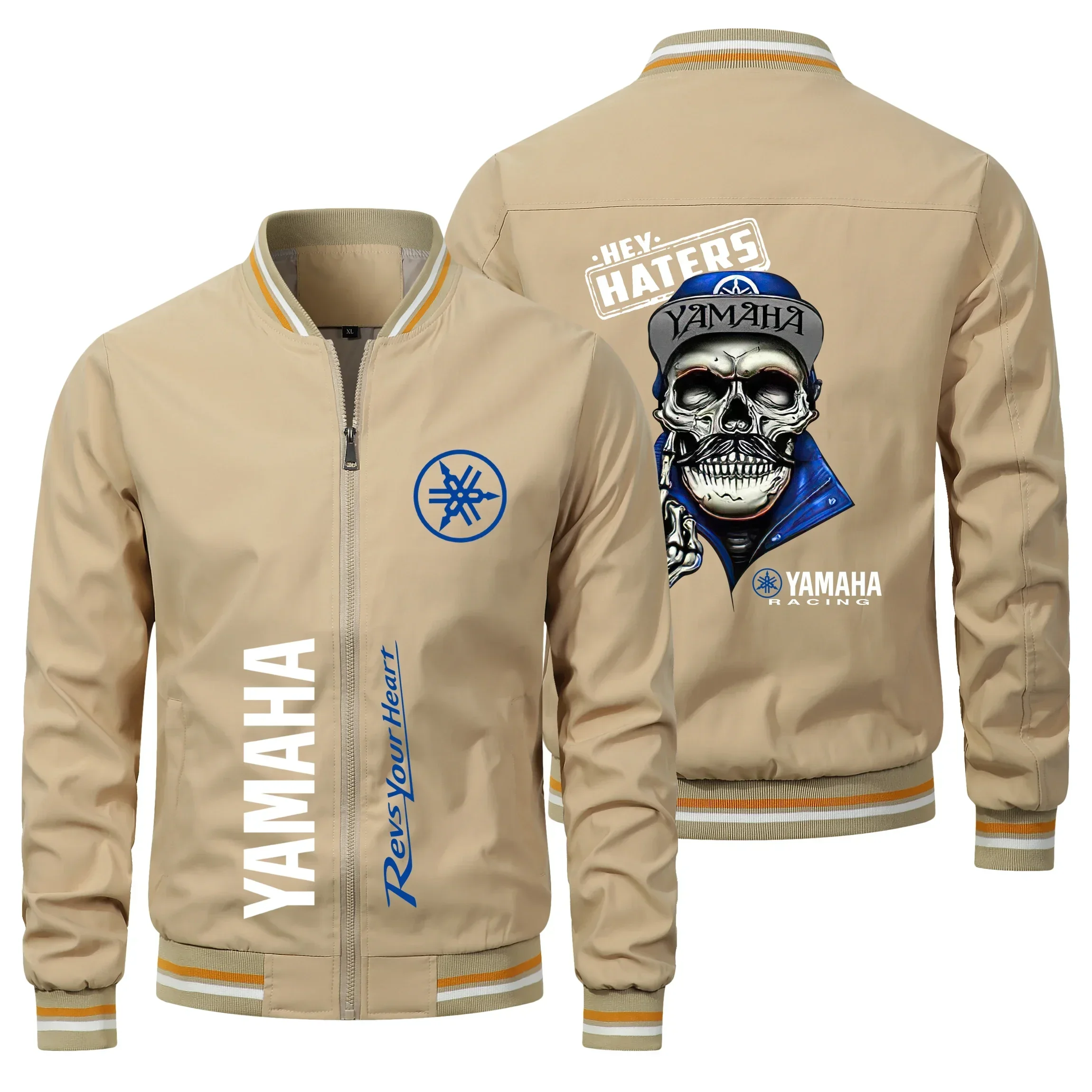 2026 New Motorcycle Jackets Yamaha Logo Hip-hop Harajuku Bomber Jacket Sportswear Biker Jacket Yamaha R1 Jacket Men Clothing