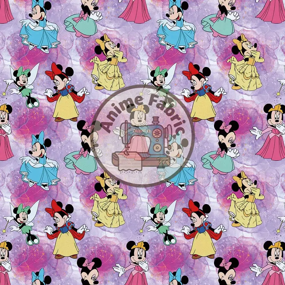 

Ткань Disney 140x50 см, хлопковая ткань с героями мультфильмов, лоскутная ткань, детский домашний текстиль, шитье, кукольное платье, занавеска, полиэфирная хлопковая ткань