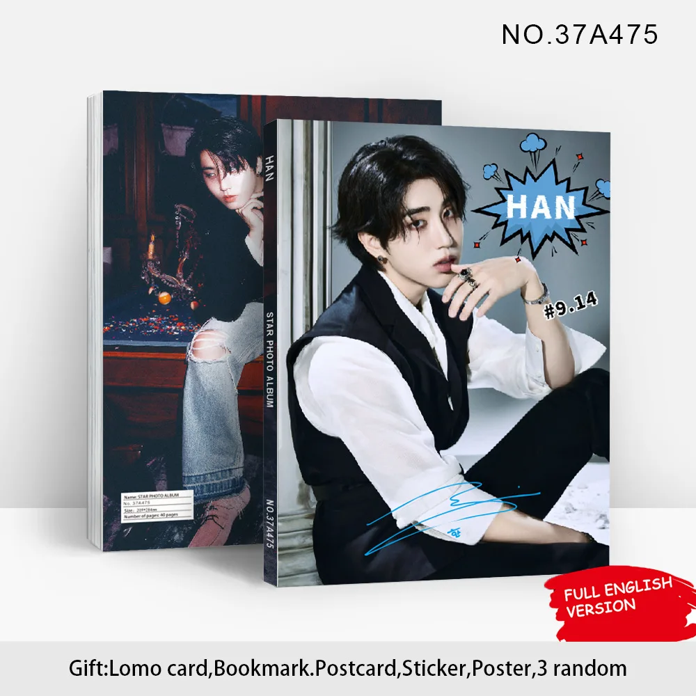 

New Stray Kids SK HD Photo Album Collection Magazine Poster SKZoo HAN Idol Photo Collection Gift