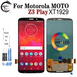 Super AMOLED Display For Motorola Moto Z3 Play LCD XT1929 Display Screen Touch Sensor Digitizer Assembly Z3play LCD Replacement